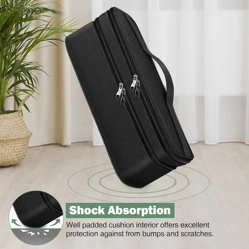 Vista 8 de SITHON Estuche de transporte de viaje de doble capa para Shark FlexStyle/SmoothStyle, bolsa organizadora de almacenamiento resistente al agua