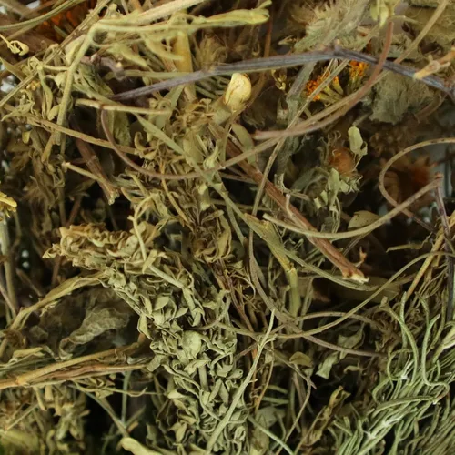 Vista 7 de Nicomex Ramo Post-parto - Ramo posparto de hierbas de baño - Ramo de hierbas y flores secas - Remojo de baño para la recuperación del nacimiento