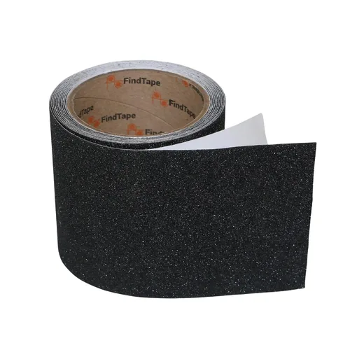 FindTape AST-35 Cinta Antideslizante Premium [Negro]: 4 pulg. x 10 pies (negro)
