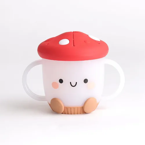 Itzy Ritzy - Taza para aperitivos de niños pequeños - Taza a prueba de derrames para niños pequeños con tapa de silicona suave para un fácil acceso