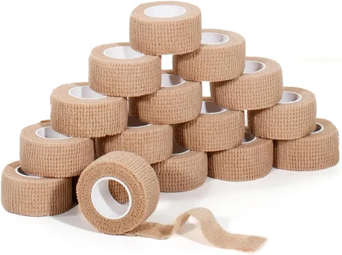 Vista 15 de Vendaje Autoadhesivo, Cinta de Vendaje, Cinta Médica, Cinta Veterinaria, Gasa de Cinta Atlética, para Primeros Auxilios, Deportes, Muñeca, Tobillos