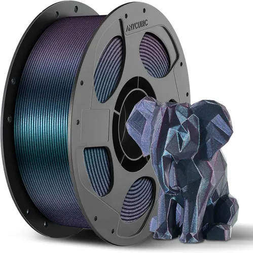 ANYCUBIC - Bobina de filamentos Galaxy para impresora 3D, de PLA y purpurina brillante, de 1.75 mm y con precisión dimensional de +/- 0.03 mm, 1 kg,
