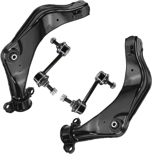 Vista 145 de Detroit Axle - Kit de 4 brazos de control de extremo delantero para Dodge Dart 13-16, Chrysler 200 15-17, 2 brazos de control inferiores, 2 extremos