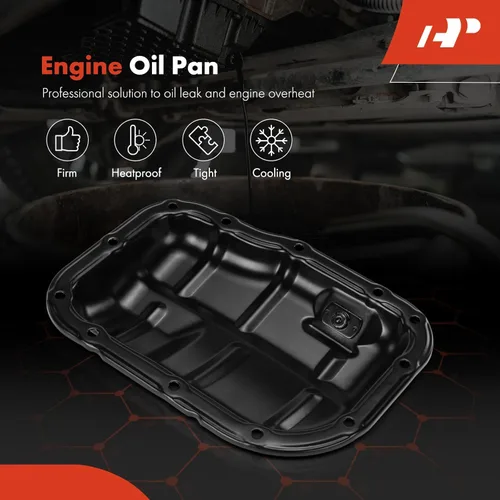 Vista 3 de A-Premium Cárter inferior de aceite de motor con tapón de drenaje compatible con Scion xD 2008-2014 iM Toyota Corolla 2009-2019 Matrix 2009-2014