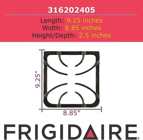 Vista 3 de GENUINE Frigidaire 316202405 - Rejilla para quemador/estufa/horno