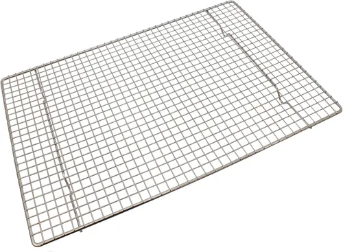 Crestware Sartén de media rejilla de 16.5 x 12 x 0.75 pulgadas, 17 x 25 x 1 pulgada