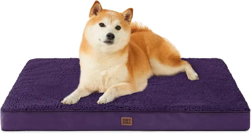 Vista 67 de EHEYCIGA Camas ortopédicas XXL para perros jumbo con funda extraíble lavable para jaula, gris, 47 x 29 pulgadas