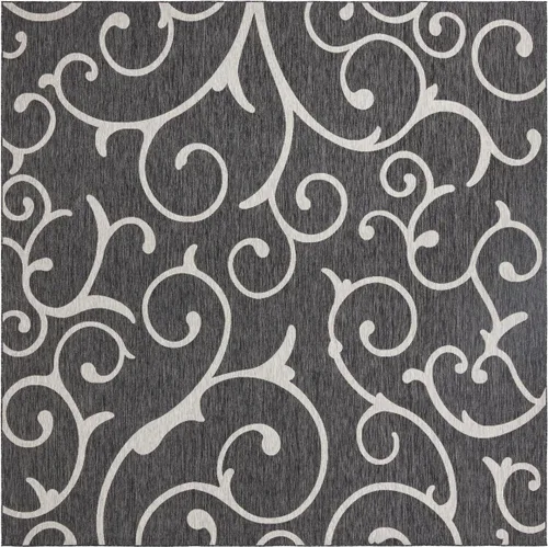 Vista 34 de Rugs.com Outdoor Botanical Collection - Alfombra de tejido plano azul de 2 x 6 pies, perfecta para pasillos y entradas