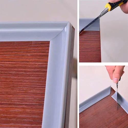 Vista 7 de Barrera de agua de umbral de ducha de 67 pulgadas, tapón de agua para puerta de ducha sin marco, protector de salpicaduras de silicona para cocina