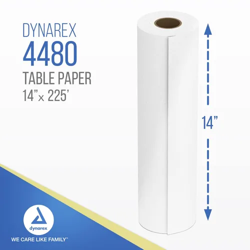 Vista 3 de Dynarex - Papel de mesa, papel de mesa de examen de alta calidad, utilizado en mesas médicas, de masaje y quiropráctica para proteger a