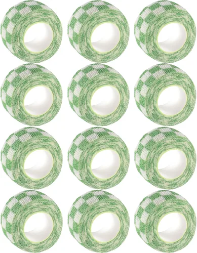 Vista 26 de IndigoCase Paquete de 12 vendajes autoadhesivos de 1 pulgada, paquete variado de vendajes de color negro, cinta elástica de agarre deportivo