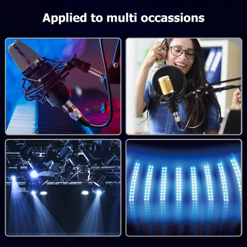 Vista 6 de EBXYA Cable XLR de 25 pies, paquete de 2 cables DMX equilibrados de alta calidad con cable de micrófono XLR macho a hembra de 3 pines, color negro