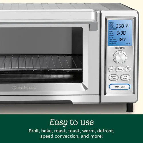 Vista 6 de Horno tostador de convección Cuisinart para Chef, Modelo nuevo, talla única , Acero inoxidable