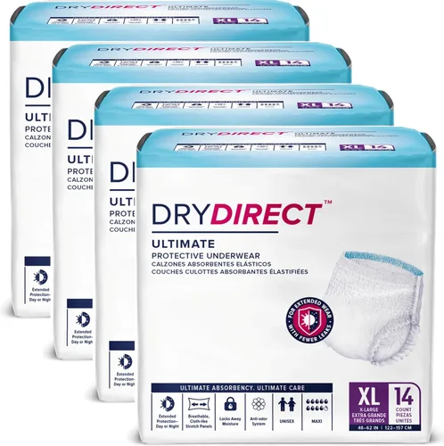 Vista 15 de Dry Direct Ropa Interior Protectora Definitiva, Pañales para Adultos Suaves como Tela, Protección Desechable contra Incontinencia de Máxima