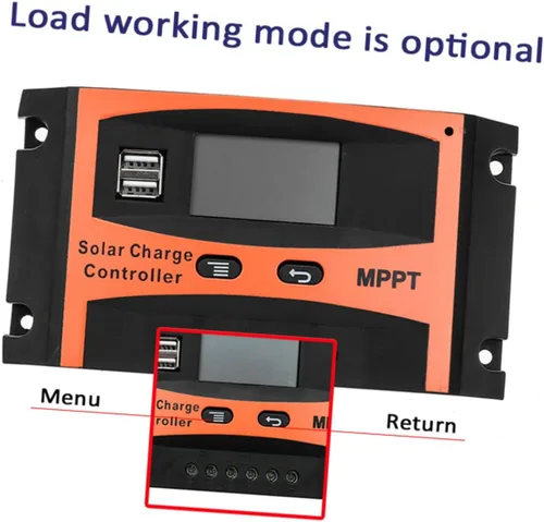 Vista 6 de 12v Solar Charge Controller Solar Controller with Solar Panel Controller 30a Solar Controller 24v Auto Battery Charger Solar Regulator Charge