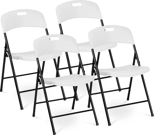 Vista 12 de Oline Silla Plegable, Sillas de Plástico para Interior y Exterior Comerciales, Apilables, Plegables, para Invitados, para Eventos, Oficina, Boda