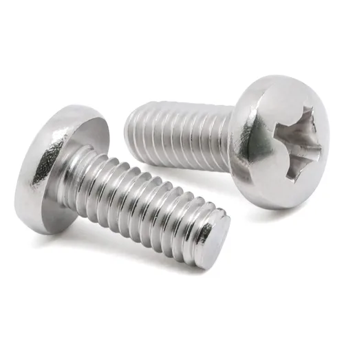 Vista 9 de 8-32 x 2-1/2" (1/4" a 3" disponibles) Tornillos de máquina de cabeza panorámica, rosca completa, Phillips Drive, acero inoxidable 304 18-8, paquete
