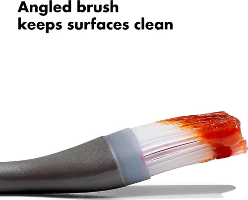 Vista 5 de OXO Good Grips - Herramientas de asar a la parrilla, olla y cepillo, color negro