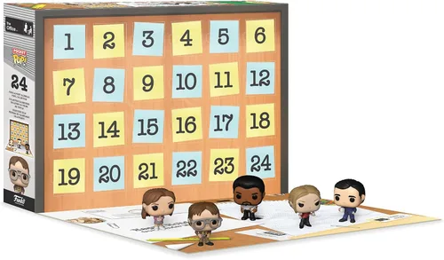 Vista 2 de Funko Pop! Calendario de Adviento: The Office - Michael Scott - 24 Días de Sorpresas - Mini Figuras de Vinilo Coleccionables - Caja Misterio - Idea