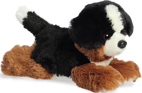 Aurora® Adorable Mini Flopsie™ Bernie Mountain Dog™ Animal de peluche - Compañeros Mini Listos para Aventuras Juguetonas - para Niños de Todas las