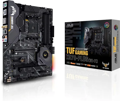 ASUS AM4 TUF Gaming X570-Plus (Wi-Fi) AM4 Zen 3 Ryzen 5000 y 3ª generación Ryzen ATX placa base con PCIe 4.0, Dual M.2, 12+2 con Dr. MOS Power Stage