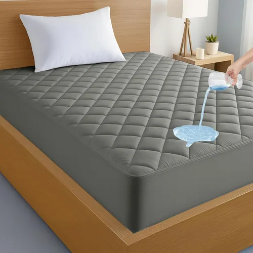 Vista 22 de LUX Décor Protector de Colchón Twin - Cubrecolchón Acolchado Elástico Ajustable Protector Hasta 16 Pulgadas de Profundidad - Cubrecolchón Suave Negro