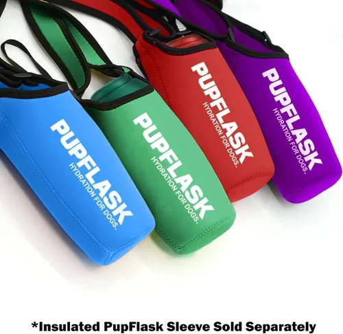 Vista 7 de PupFlask - Botella de agua grande para perros, acero inoxidable de 27 o 40 onzas, práctico dispensador de bebidas para perros, cuenco de agua