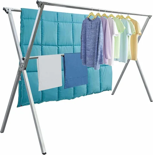Vista 7 de AUGMIRR Tendederos de Ropa para Exteriores, Versión Actualizada de 64 Pulgadas, Tendedero de Lavandería de Acero Inoxidable para Interiores