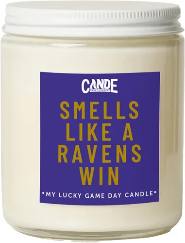 Vista 27 de CE Craft - Huele como una victoria de los Jets - Vela con tema de fútbol, regalo de Nueva York, aroma a pastel de cumpleaños