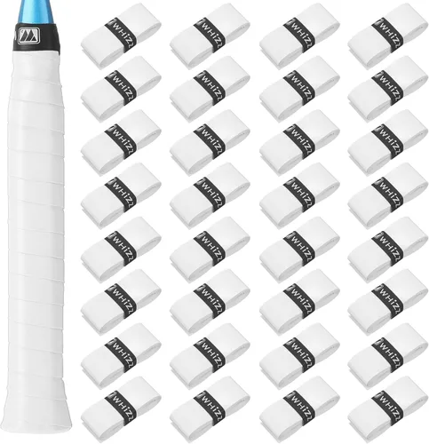 Vista 11 de Jerify 24 piezas de cinta adhesiva para raqueta de tenis, cinta adhesiva precortada para raqueta de bádminton con comodidad aterciopelada