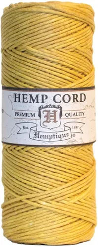 Vista 30 de Hemptique - Carrete de cordón 100 % cáñamo - 62.5 m/205 pies de cuerda de cáñamo - Hecho con amor - N.º 20 ~ 1 mm de hilo de cordón para hacer