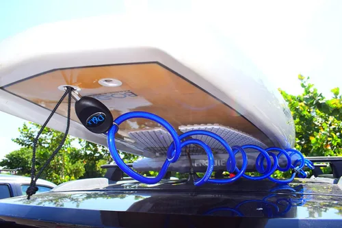 Vista 7 de DocksLocks Kit de seguridad SUP de lujo, sistema antirrobo de grado marino con bloqueo de mordazas patentado, bloqueo de cable en espiral de 10