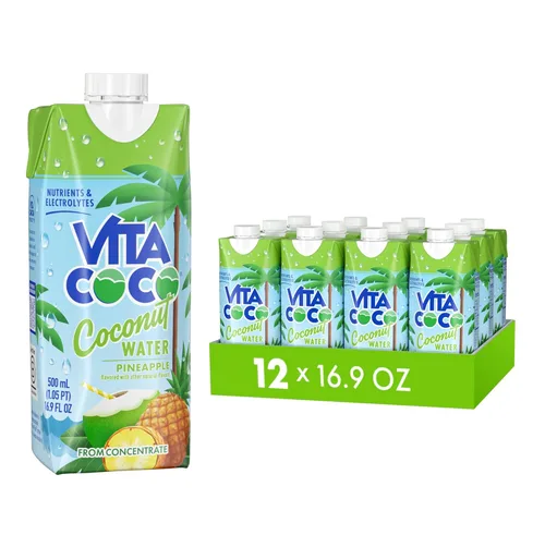 Vista 9 de Vita Coco Agua de coco, piña, 16.9 onzas líquidas