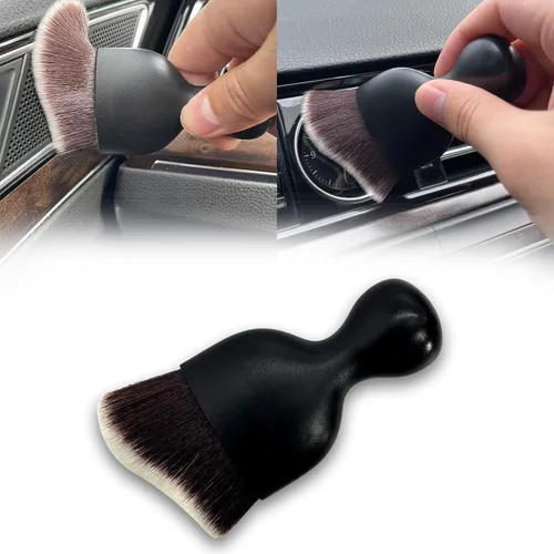 Vista 7 de Cepillo para detallar el interior del automóvil, ultra suave, antiarañazos, herramienta de limpieza interior del automóvil para paneles de limpieza