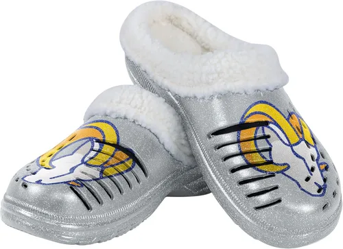 Vista 16 de FOCO - Zuecos con logotipo del equipo de la NFL para mujer, forro de sherpa y brillo