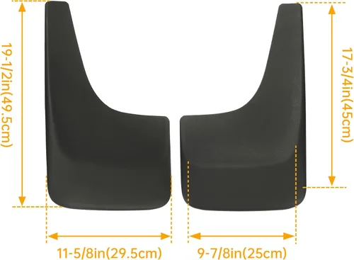 Vista 5 de ECOTRIC Guardabarros para guardabarros compatibles con Chevy Chevrolet Silverado/Avalanche/Suburban/Tahoe 2001-2014 con guardabarros de repuesto