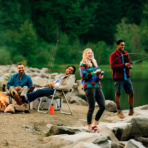 Vista 7 de Zebco 202 Spincast Reel and Fishing Rod Combo, Right-Hand Retrieve, Pre-Spooled with 10-Pound Line