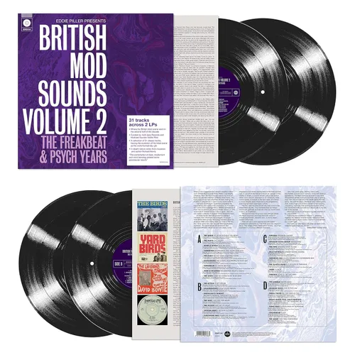 Vista 3 de Eddie Piller Presents British Mod Sounds Of The 1960s Volume 2 The Freakbeat & Psych Years Various Black