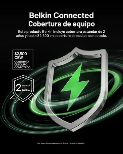Vista 11 de Belkin Cargador Portátil, Batería Externa USB-C 20000 mAh con 2 Puertos USB-A, 15W con Cable Tipo-A a Tipo-C - iPhone 17, Air, Pro, Pro Max