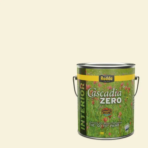 Vista 14 de Rodda Paint CASCADIA ZERO - Pintura e imprimación semibrillante para interiores en uno, cuarto de galón, bizcocho de limón