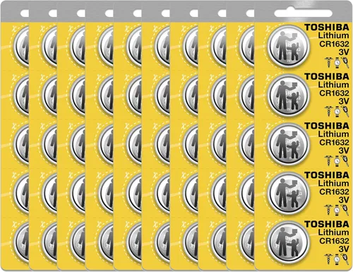 Vista 5 de Toshiba CR1632 - Paquete de ampolla resistente a los niños de celda de moneda de litio 3V (2 baterías)