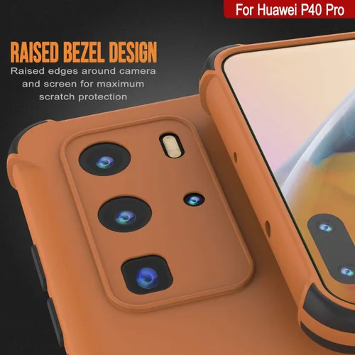 Vista 3 de Punkcase Diseñada para Huawei P40 Pro [Serie Sunshine] funda protectora y ligera de TPU con esquinas de absorción de golpes compatible con Huawei