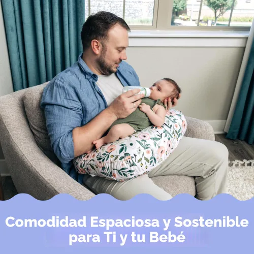 Vista 6 de Boppy Almohada de lactancia – Biberón firme y ergonómico en forma de U y almohada de lactancia materna con elevación alta para mayor comodidad
