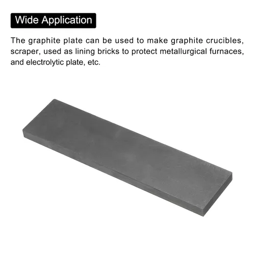 Vista 131 de MECCANIXITY Bloque de Grafito Lingote Rectángulo Placa de Electrodo de Grafito 10x10x0.4mm para Fundición por Fusión, Electrolisis Galvanoplastia