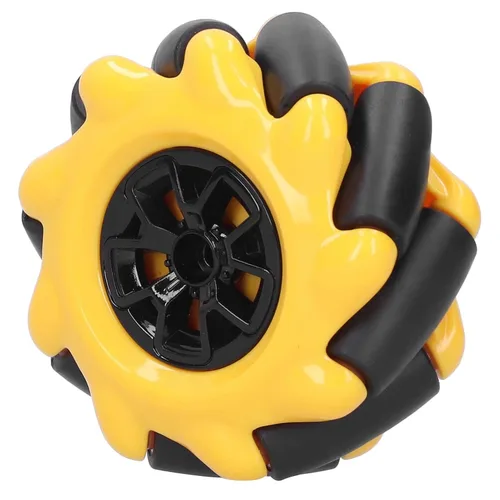 Vista 7 de Mecanum Wheel Robot Kit con ruedas omnidireccionales de 2.362 in para proyectos de coches inteligentes STEM de motor TT