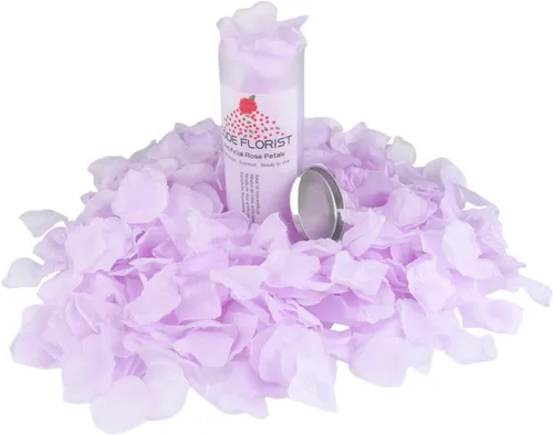 Vista 3 de CODE FLORIST 1100 pétalos de rosa de seda para el día de San Valentín, pétalos de rosa falsos para noche romántica, boda, propuesta de decoración