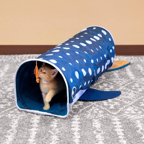 Vista 2 de Kitty City Túnel de tiburón ballena, azul