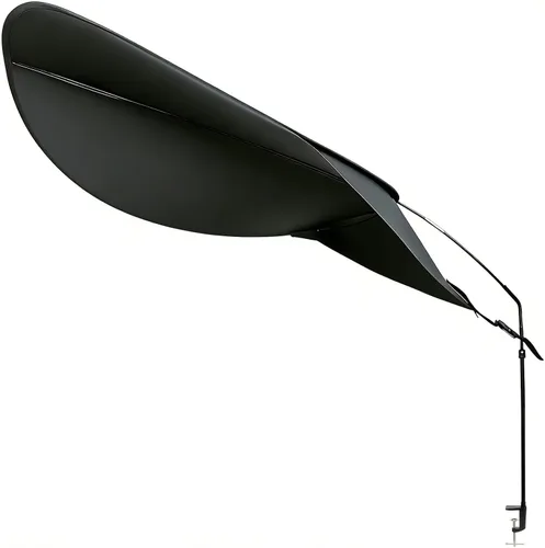 Pantalla grande para cubículo de oficina, pantalla de escritorio para cubículo para bloquear la luz, paraguas de escritorio ajustable para monitor