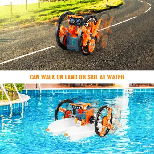 Vista 6 de Juguetes de Robot Solar Educativo STEM 13 en 1 para edades de 8 a 12 años, kit DIY de robots de experimentos científicos de construcción, regalos