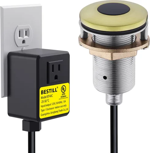 BESTILL Kit de interruptor de aire de eliminación de basura, certificado UL (E530042), interruptor de encendido/apagado superior del fregadero para